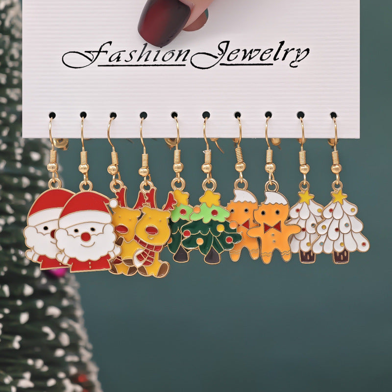 Wholesale Alloy Snowman  Gift Earrings